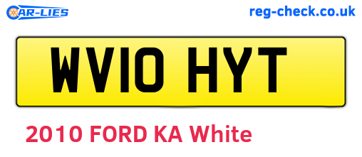 WV10HYT are the vehicle registration plates.