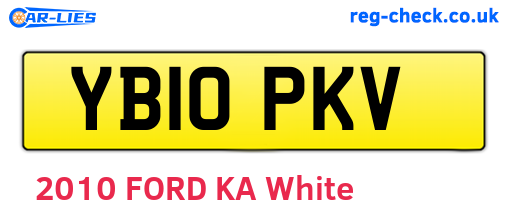 YB10PKV are the vehicle registration plates.