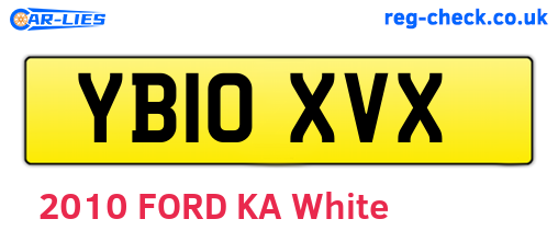 YB10XVX are the vehicle registration plates.