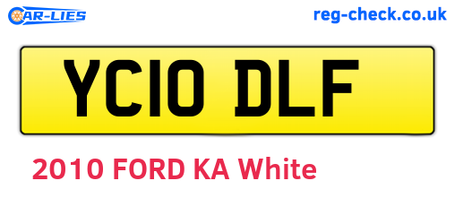 YC10DLF are the vehicle registration plates.