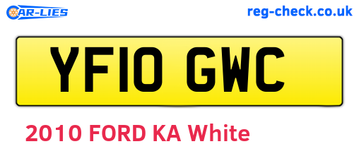 YF10GWC are the vehicle registration plates.