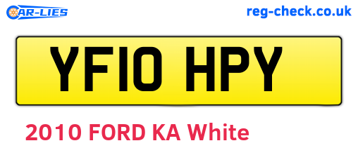 YF10HPY are the vehicle registration plates.