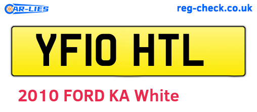 YF10HTL are the vehicle registration plates.