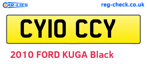 CY10CCY are the vehicle registration plates.