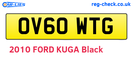 OV60WTG are the vehicle registration plates.
