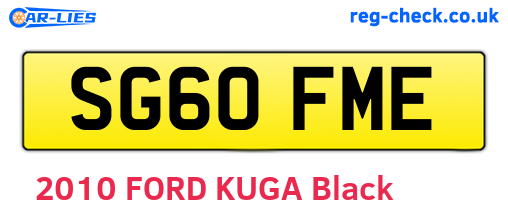 SG60FME are the vehicle registration plates.