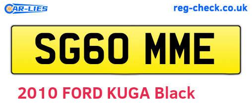 SG60MME are the vehicle registration plates.