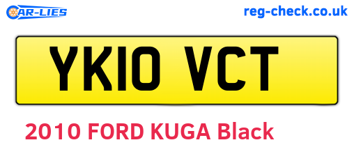 YK10VCT are the vehicle registration plates.