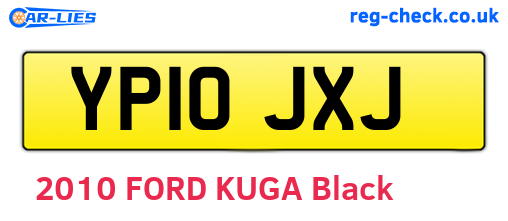 YP10JXJ are the vehicle registration plates.