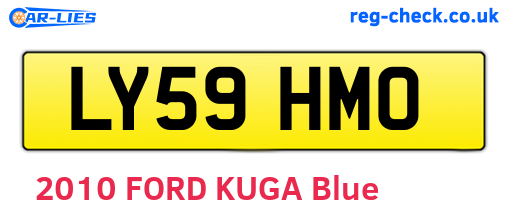 LY59HMO are the vehicle registration plates.