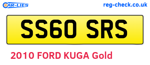 SS60SRS are the vehicle registration plates.