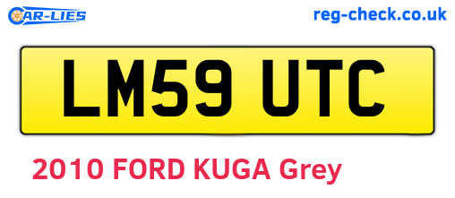 LM59UTC are the vehicle registration plates.