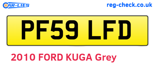 PF59LFD are the vehicle registration plates.