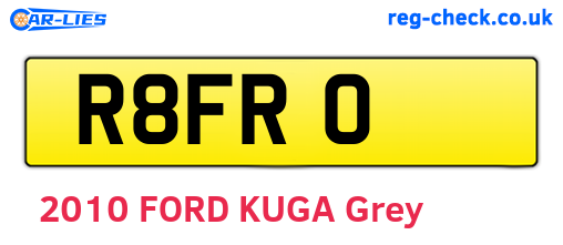 R8FRO are the vehicle registration plates.