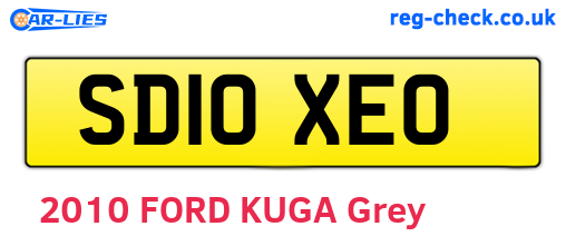 SD10XEO are the vehicle registration plates.