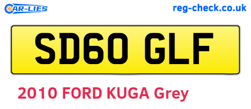 SD60GLF are the vehicle registration plates.