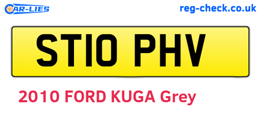 ST10PHV are the vehicle registration plates.