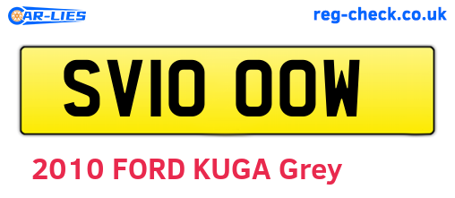 SV10OOW are the vehicle registration plates.