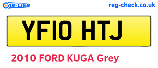 YF10HTJ are the vehicle registration plates.