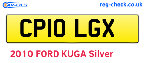 CP10LGX are the vehicle registration plates.