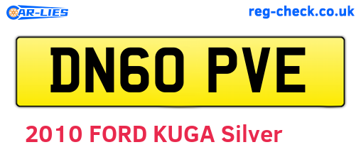 DN60PVE are the vehicle registration plates.