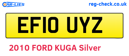 EF10UYZ are the vehicle registration plates.