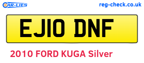EJ10DNF are the vehicle registration plates.