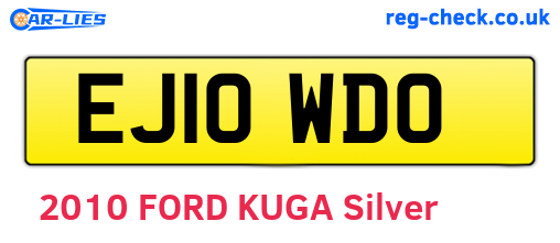 EJ10WDO are the vehicle registration plates.
