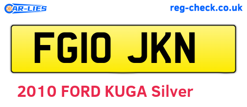 FG10JKN are the vehicle registration plates.