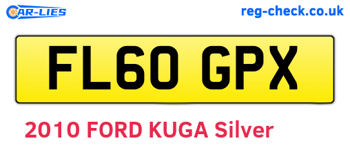 FL60GPX are the vehicle registration plates.