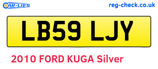 LB59LJY are the vehicle registration plates.