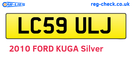 LC59ULJ are the vehicle registration plates.