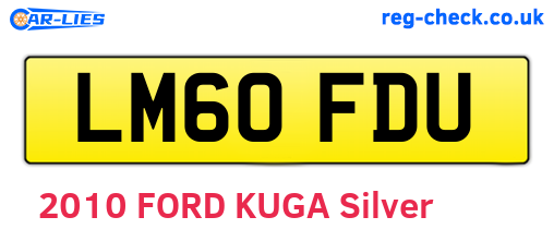 LM60FDU are the vehicle registration plates.