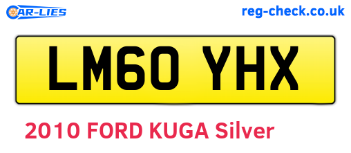 LM60YHX are the vehicle registration plates.
