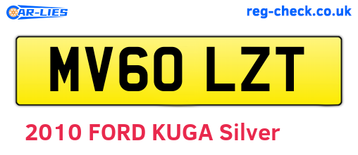 MV60LZT are the vehicle registration plates.