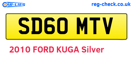 SD60MTV are the vehicle registration plates.