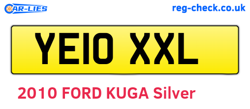 YE10XXL are the vehicle registration plates.