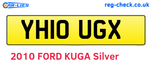 YH10UGX are the vehicle registration plates.