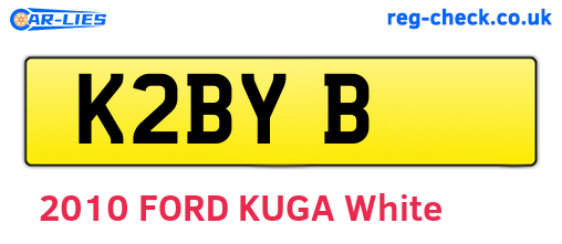 K2BYB are the vehicle registration plates.
