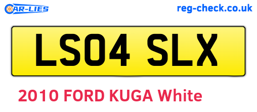 LS04SLX are the vehicle registration plates.