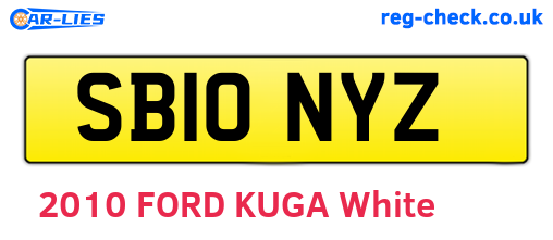 SB10NYZ are the vehicle registration plates.