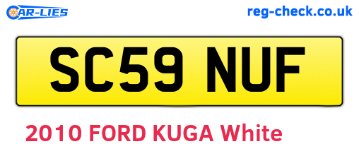 SC59NUF are the vehicle registration plates.