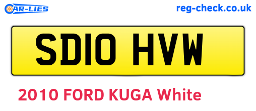 SD10HVW are the vehicle registration plates.