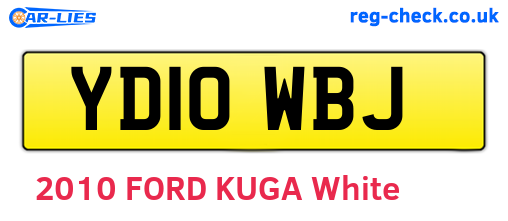 YD10WBJ are the vehicle registration plates.