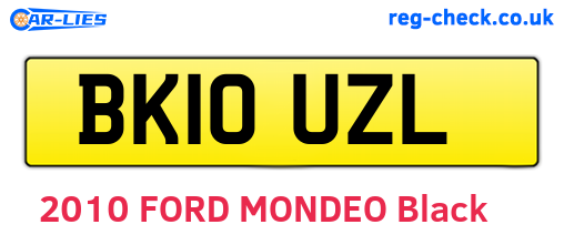BK10UZL are the vehicle registration plates.