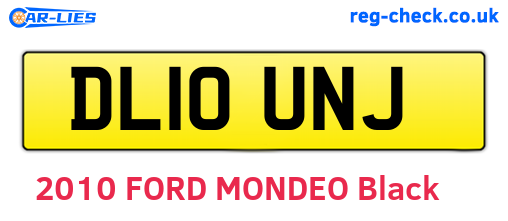 DL10UNJ are the vehicle registration plates.