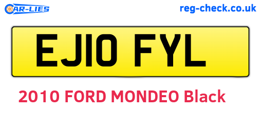 EJ10FYL are the vehicle registration plates.