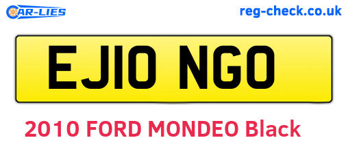 EJ10NGO are the vehicle registration plates.