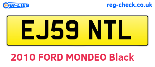 EJ59NTL are the vehicle registration plates.