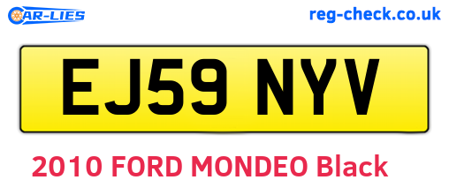 EJ59NYV are the vehicle registration plates.